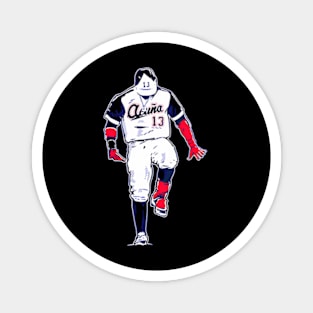 Ronald Acuna Jr Superstar Pose Magnet